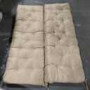 Porch Swing Cushions,Outdoor Cushions 3 Seater Replacement with Backrest, Waterproof Thickened Bench Cushion with Ties for Porch, Patio,Outdoor, Backyard and Garden (Beige Yellow 60 * 40 in)