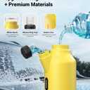 AUTOWN Foam Cannon for Pressure Washer, Car Wash Foam Sprayer with 1/4 Quick Connector, Heavy Duty Car Wash Foam Gun, Adjustable Nozzle, Wide Neck, 1 L Bottle
