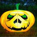 Thanksgiving Party Decorations Inflatable Pumpkin Shape Remote Control Led 23 Inches Pumpkin for Halloween Holiday Outdoor Yard Indoor Decorations with Waterproof Multicolor