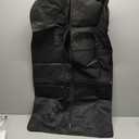 43" Travel Garment Bag with Accessories Zipper Pocket, Heavy Duty Suit Bag for Suits, Tuxedos, Dresses, Coats, Black, 1 pack