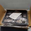 ZUJJAFY Cupcake Stand, Tiered Tray Stand for 50 Cupcakes, 4 Tier Dessert Stands with Metal Frame, Wooden Risers Display Stands for Vendor Events, Party