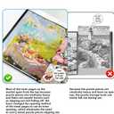 Puzzle Storage Folder Keeper Case,Portable Puzzles Organizer Accessory, Large Capacity 20x28in Puzzle Album Book Holder Portfolio,1000-Pieces for Jigsaw Enthusiasts Storage Binder Saver