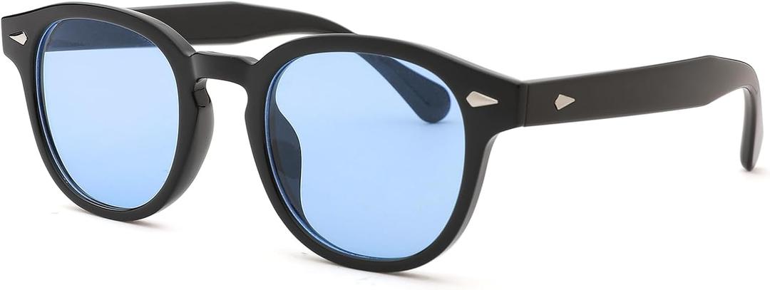 Pro Acme Vintage Retro Round Sunglasses for Women Men Trendy Tinted Colored UV400 Sun Glasses 55MM