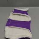 Malier Dog Winter Coat, Windproof Dog Cold Weather Coats with Real Pocket, Winter Extra Warm Pet Coat Fleece Jacket Reflective Clothes for Small Medium Large Dogs and Puppy (Purple, Small)