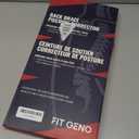 Fit Geno Posture Corrector for Women and Men - Adjustable Back Brace & Straightener for Scoliosis Hunchback Correction Back Pain Spine Corrector Back Support and Posture Trainer Large/X-Large (Black)