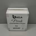 bUCLA 60 Pack Pink Plastic Champagne Flutes Disposable - 5 OZ Plastic Champagne Glasses - Fancy Champagne Cups - Ideal for Party