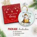 2 x Bourbon Christmas Ornament 2025 - Bourbon Gifts for Men, Dad, Grandpa, Whiskey Ornament, Unique Gift Ideas for Drinkers, Whiskey Lovers, Ceramic Wine Ornaments for Christmas Tree