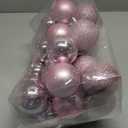 30ct Christmas Ball Ornaments, 2.36" Shatterproof Christmas Tree Decorations, Perfect Hanging Ball for Indoor/Outdoor Holiday Wedding Party Decor (Rose Gold)