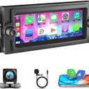 6.86" Double Din Car Radio Stereo for Jeep Wrangler 2003-2006 Grand Cherokee 1999-2004 for Chrysler 300 Town & Country 2002-2008 Android 13 with Wireless Carplay Android Auto Touch Screen Car Radio