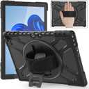 ZenRich Rugged Case for Microsoft Surface Pro 11/10/ 9 (13-inch, 2024/2022), Shockproof Case for Surface Pro 11/10/ 9 with 360Rotating Kickstand & Hand Strap, Compatible with Type Cover Keyboard