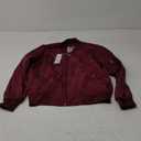 Lock and Love Women's Classic Lightweight Jacket Multi Pocket Windbreaker Bomber Jacket (Wjc2157_wine) S