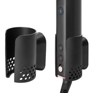 KEEPOW Hair Dryer Holder Wall Mount Compatible with Shark Flexstyle/Dyson Airwrap/Airstrait Styler, Hair Dryer Stand Hair Tool Organizer Hairdryer Storage Attachment Holder for Bathroom Hotel