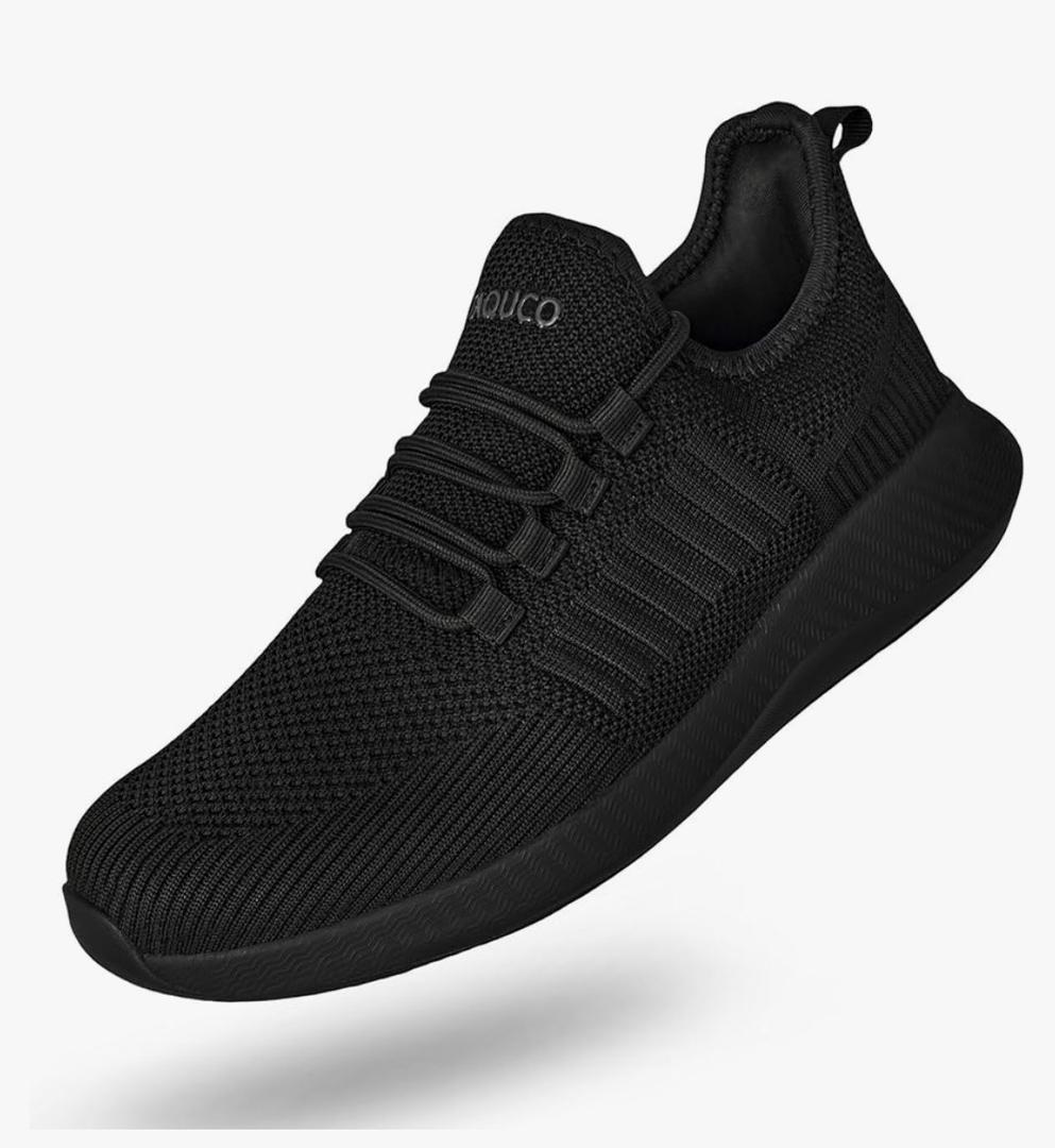 Non Slip Work Shoes for Women Slip On Shoes Slip Resistant Work Sneakers Nonslip Lightweight Restaurant Food Service Zapatos de Trabajo para Hombres, All Black US 7,5