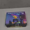 OJQ 20 Pack Hexagon Lights Wall RGB Panel - Hexagonal Led Lights Room Decor Wall Lights Birthday Decorations Gaming Equipment Honeycomb Shape Panels Hexagon Gaming Lights for Bedroom Children