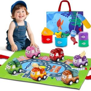 28PCS Educational Toys for 1 Year Old,Cloth Fishing Game Learning Toys for Toddlers 1-3,Baby's Sensory Toy First Fishing for Sorting Learning Baby Toys,Toddler Toy Montessori for 1 Year Old