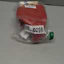 OIAHOMY Gift Basket with Handle, Small Woven Basket with Gift Bag, Ribbon and Wrap Tissue Paper, Nursery Bins Empty to Fill with Small Items, Baby, Pet Toy Organizer - Red (12"x 8"x 5")