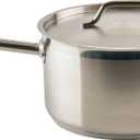 Winco Heavy-Duty Stainless Steel Sauce Pan with Cover and Helper Handle, 10 Quart