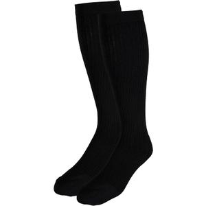 NuVein Compression Socks, 20-30 mmHg Support for Men, Padded Cushion Foot, Knee High, Closed Toe, Black, Medium (Medium (1 Pair))