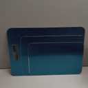 100% Pure Titanium Cutting Board Set of 3, Double-Sided Pure Cut Titanium Cutting Boards for Kitchen Dishwasher Safe, Metal Charcuterie Chopping Board Mat for Fruit, Meat & Outdoor BBQ Party (S+M+L)