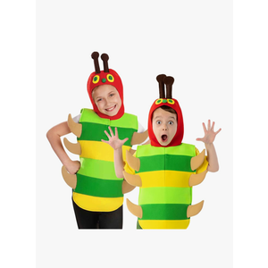 fun shack Caterpillar Costume Kids, World Book Day Costumes for Kids Caterpillar and Bug Costumes for Boys and Girls Size S