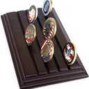 Glamtune 4 Row Challenge Coin Holder, Military Coin Display Stand