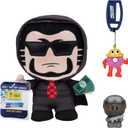 DevSeries Jailbreak Collector Bundle - Three Exclusive Virtual Item Codes with Boss Pass Gamer Plush, SWAT Pass Gamer Squooshems, and Mr. Donut Hanger