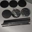 Otoolling 6 Pcs Metal Donut Display Stand Tower Bagel Holder Cake Stand Dessert Table Doughnut Holder Display Tower for Birthday Wedding Christmas Party and Donut Themed Party Decorations (Black)