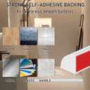 2 x Flexible Quarter Round Molding,Flexible Molding Trim Self Adhesive,Quarter Round Trim,Peel and Stick Trim for Wall Edge Corner,Cabinet Edge,Countertops.(White) (1m/39in)