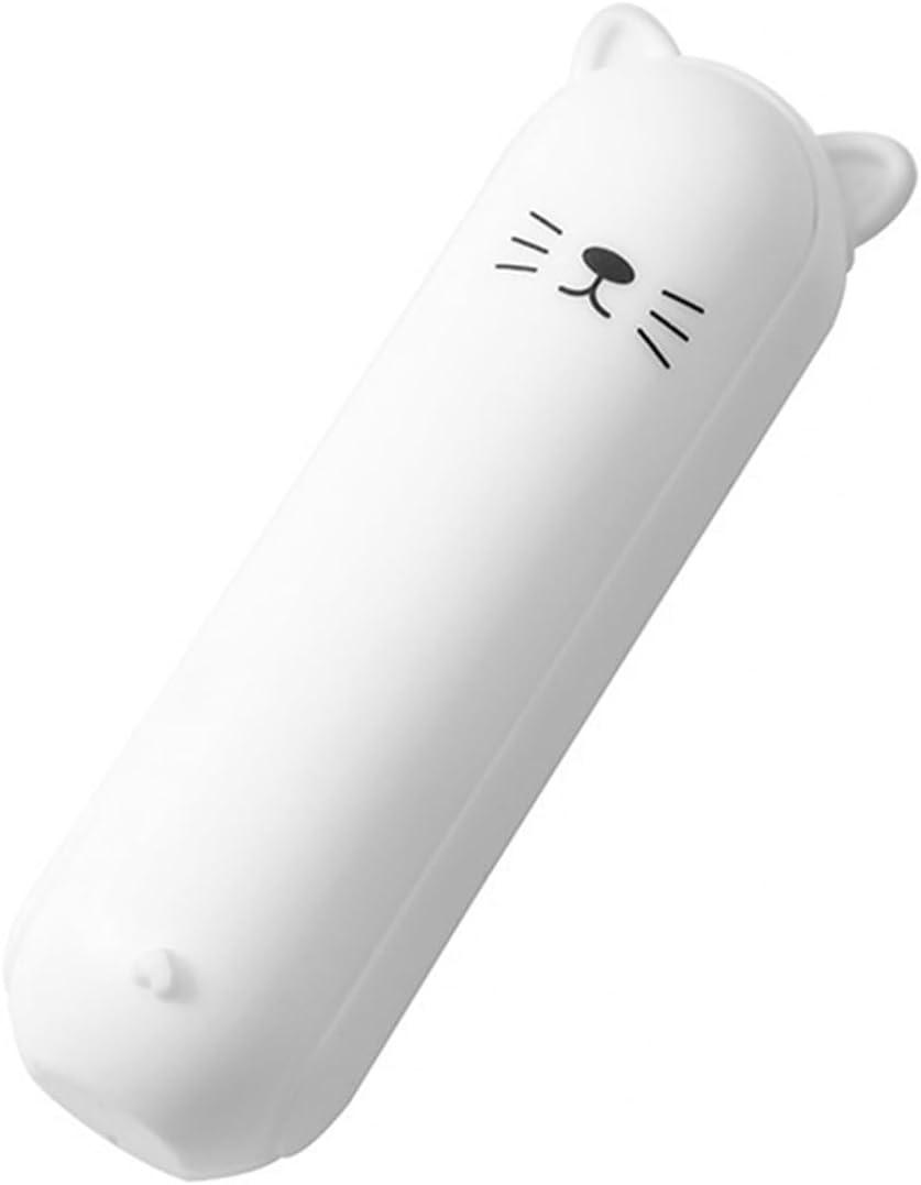 Travel Lint Roller Mini, Cute Bear Resuable Lint Rollers for Pet Hair Extra Sticky, Washable Cat Dog Hair Remover for Cloth, Car, Furniture (White)