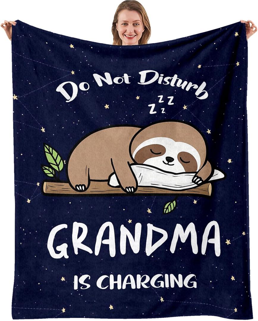 Nahjiiem Grandma Gifts Blanket, Best Grandma Birthday Gift Ideas, Great Gifts for Grandmother, Grandmother Nana Gift from Grandkids on Mothers Day Christmas Throw Blanket 50" x 60"