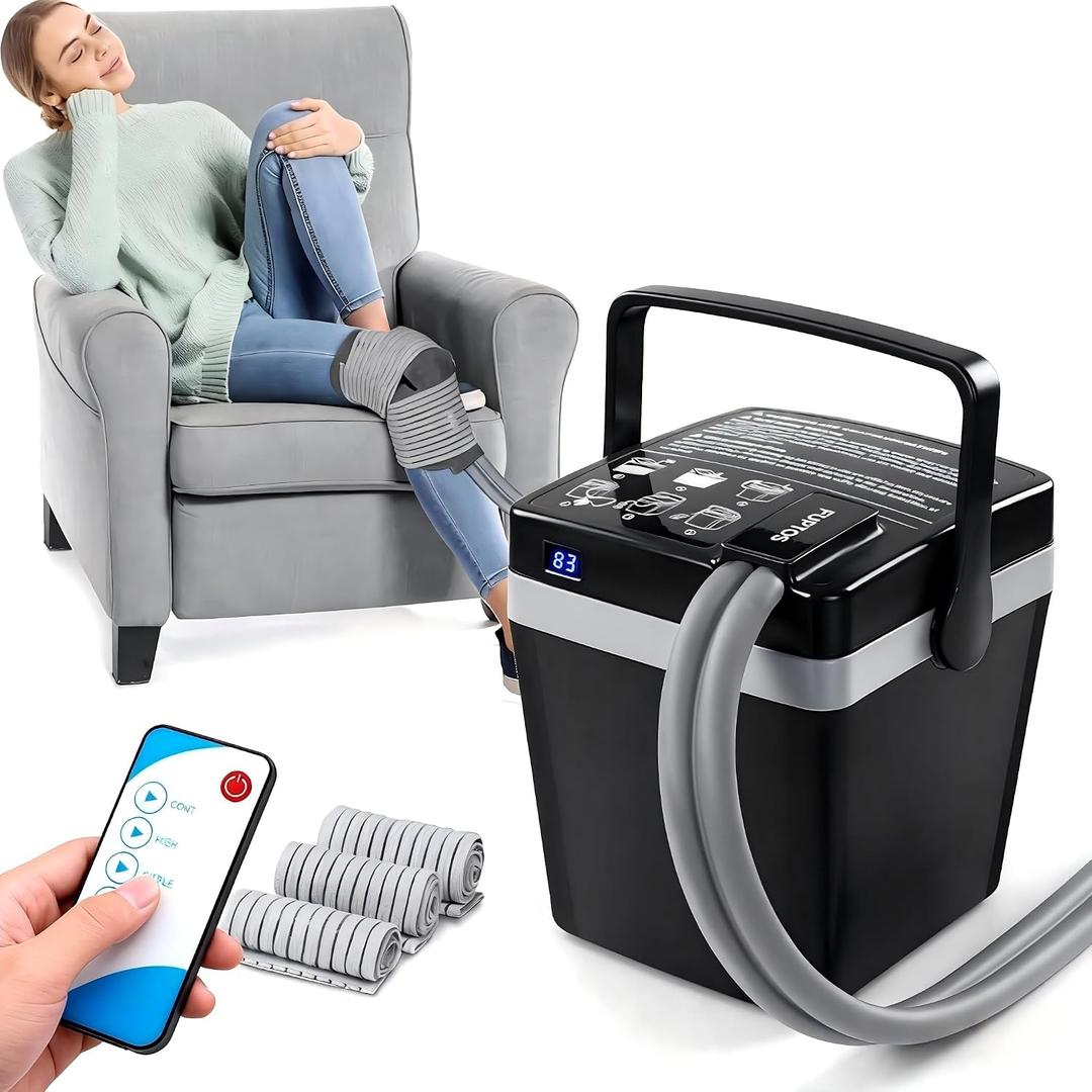 Cold Therapy Machine, Portable Ice Machine for Knee After Surgery with Adjustable Modes & Quiet Pump, for Shoulder Ankle Pain Relief, Cryotherapy Machine Post Surgery Recovery