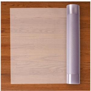 RESILIA Premium Clear Floor Protector Mat  Heavy-Duty Plastic Vinyl Covering for Hardwood, Tile, or Laminate Floors, Table, or Desk American Modern Pattern 27" x 6' Waterproof Roll, Made in USA