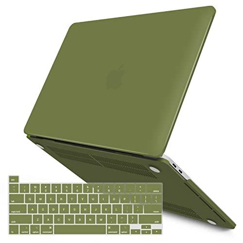 IBENZER Compatible with MacBook Pro 13 Inch Case M2 M1 2026 2025 2024 2023 2022 A2338 A2289 A2251 A2159 A1989 A1706 A1708, Hard Shell Case & Keyboard Cover for Mac Pro 13 Matcha Green,T13MOGN+1