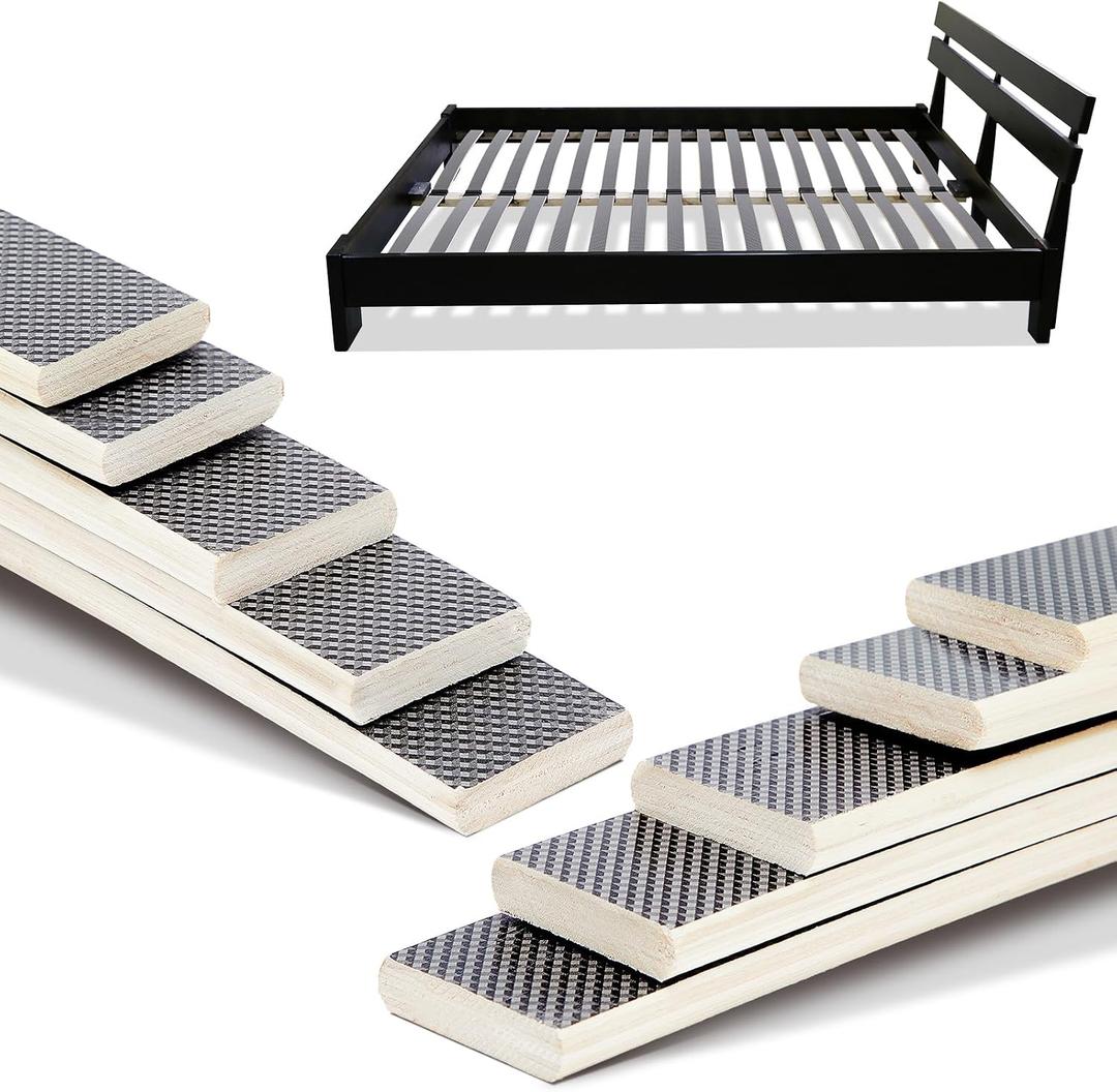 Sintuff 5 Pack Wooden Slats Bed Slats Replacement for Twin, Full, Queen Size Slatted Metal Bed Frame Sofa Under Mattress Support Foundation Platform Repair Parts, Easy Assembly, 29.3" x 0.39" x 2", about 29.3" x 0.32" x 2" (Length x Thickness x Wid
