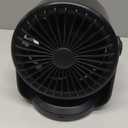 6 Inch Oscillating Fan with Pole Clip USB Personal Small Mini Table Portable Desk Quiet USB Powered Cooler Fans Whisper Quiet Fan for Office (Black, One Size)