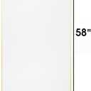 Arched Mirror - Full Length, Standing or Wall Mounted, 58"18", Aluminum Frame - Gold
