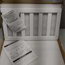 Toddler Crib Guardrail Compatible with Dream On Me Convertible Crib, Crib Rail for Prevent Toddler from Rolling Off The Bed, White