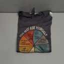 Vintage You May Ask Yourself Retro Pie Chart 80s Music T-Shirt, S