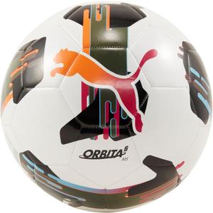PUMA Orbita 6 Machine Stitch Soccer Ball (5, PUMA White-multicolor AW24)