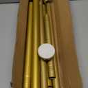 Thestoa Gold Shower Curtain Rod Adjustable 43-66 inch, 1"Diameter Spring Tension Curtain Rod No Drill, Anti-Rust Non-Slip Shower Rod for Bathroom