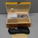 Handheld Sewing Machine with Exquisite Wooden Storage Box & 142-Piece Sewing Kit - Electric Switch, Dual Power Supply, Assorted Needles, Threads, Heavy Duty Scissors - Meets All Household Sewing Needs