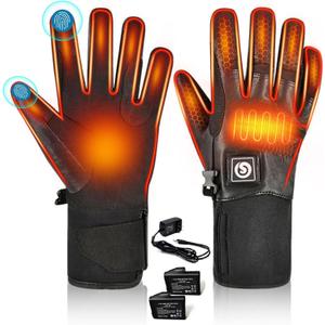 Savior Heated Gloves for Men and Women, Rechargeable Heated Electric Gloves, Suitable for Winter Outdoor Work, Skiing, Cycling, Running, Hiking, etc, Medium