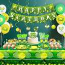 Tennis Birthday Party Decorations - Tennis Party Supplies including Banner, Plate, Cake Topper, Cup, Napkin, Balloon, Tablecloth - Serves 20