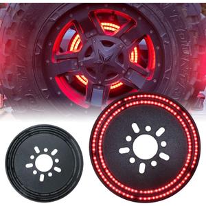 Spare Tire Brake Light Fit for Jeep Wrangler JK 2007-2018 & JL/JLU 2018+, LED 3rd Third Brake Light, Double Red Light