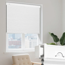 Grandekor No Drill Cellular Shades for Windows,Cordless Window Blinds for Indoor Windows,Blackout Honeycomb Shades,Thermal Insulated Noise Reduction,34" W x 36" H,Blackout-White-White