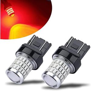 iBrightstar 7443 LED Bulb Red, 7440 LED Brake Light Bulbs Super Bright for Rear Brake Lights and Tail Lights, 2 Pack
