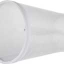 Aspen Creative 32668-6A, Empire Clip-On Chandelier Lamp Shade, White, 2 1/2" Top x 4" Bottom x 5" Slant Height, Set of 4