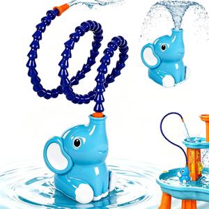 Water Table Pump with Sprinkler, Pump for Kids Water Table Accessories, Battery Powered Waterproof Water Pump Continuous Flow, Toddler Baby Outdoor Water Play Toys for Water Table, Bathtub, Pool
