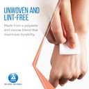 Dynarex Non-Woven Sponges, Non-Sterile, Gauze, for Cleansing, Prepping and Dressing, Highly-Absorbent, Less Linting, 4"x 4", 4 Ply, 1 Box of 200 Sponges (Packaging May Vary)