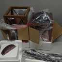 DEWENWILS 2 Pack Farmhouse Pendant Light, Metal Hanging Light Fixture with Wooden Grain Finish, 48 Inch Adjustable Pipes for Flat and Slop Ceiling, Kitchen Island, Bedroom, Dining Hall, ETL Listed